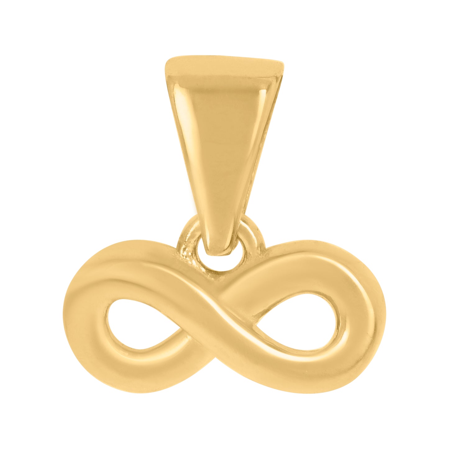10k Yellow Gold Womens Love Symbol Infinity Charm Pendant