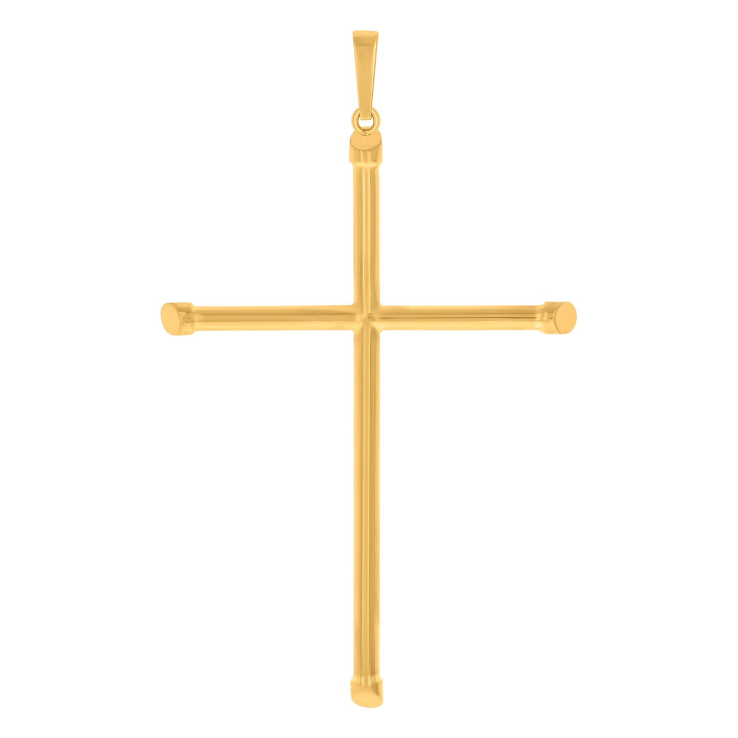 10kt Yellow Gold Mens Cross Religious Charm Pendant