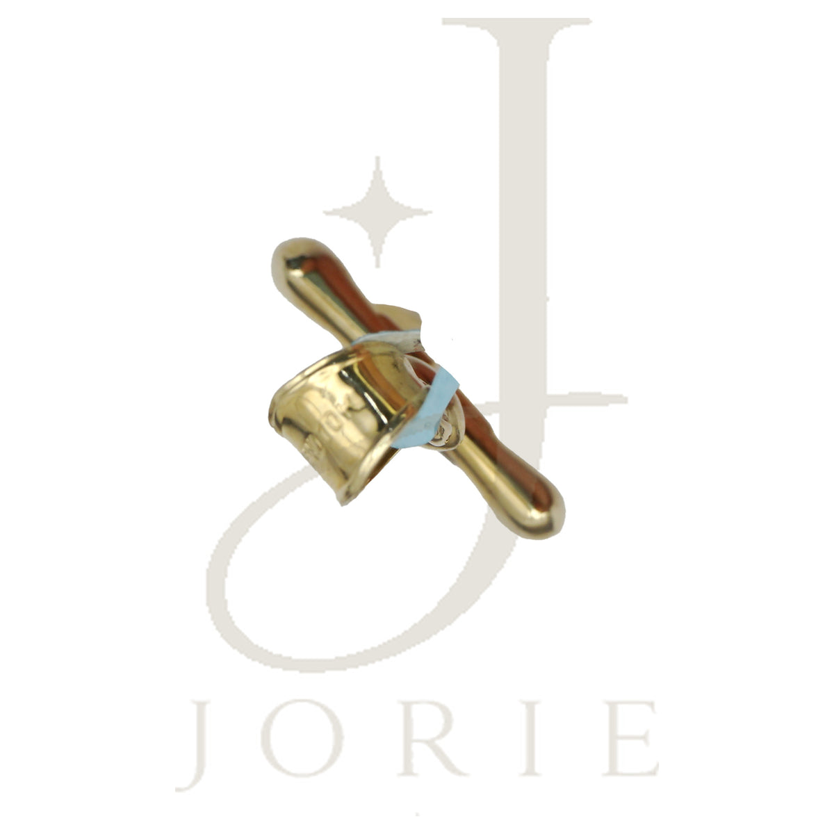 10k Gold Two-Tone Diamond-Cut Cross Religious Charm Pendant