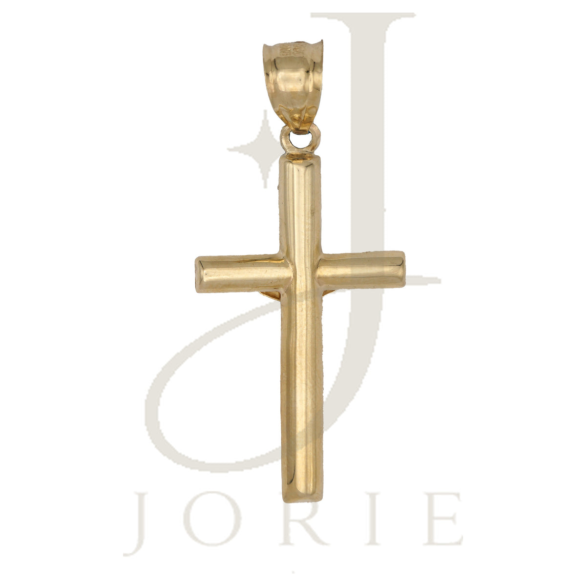 10k Gold Two-Tone Unisex Cross Crucifix Religious Charm Pendant