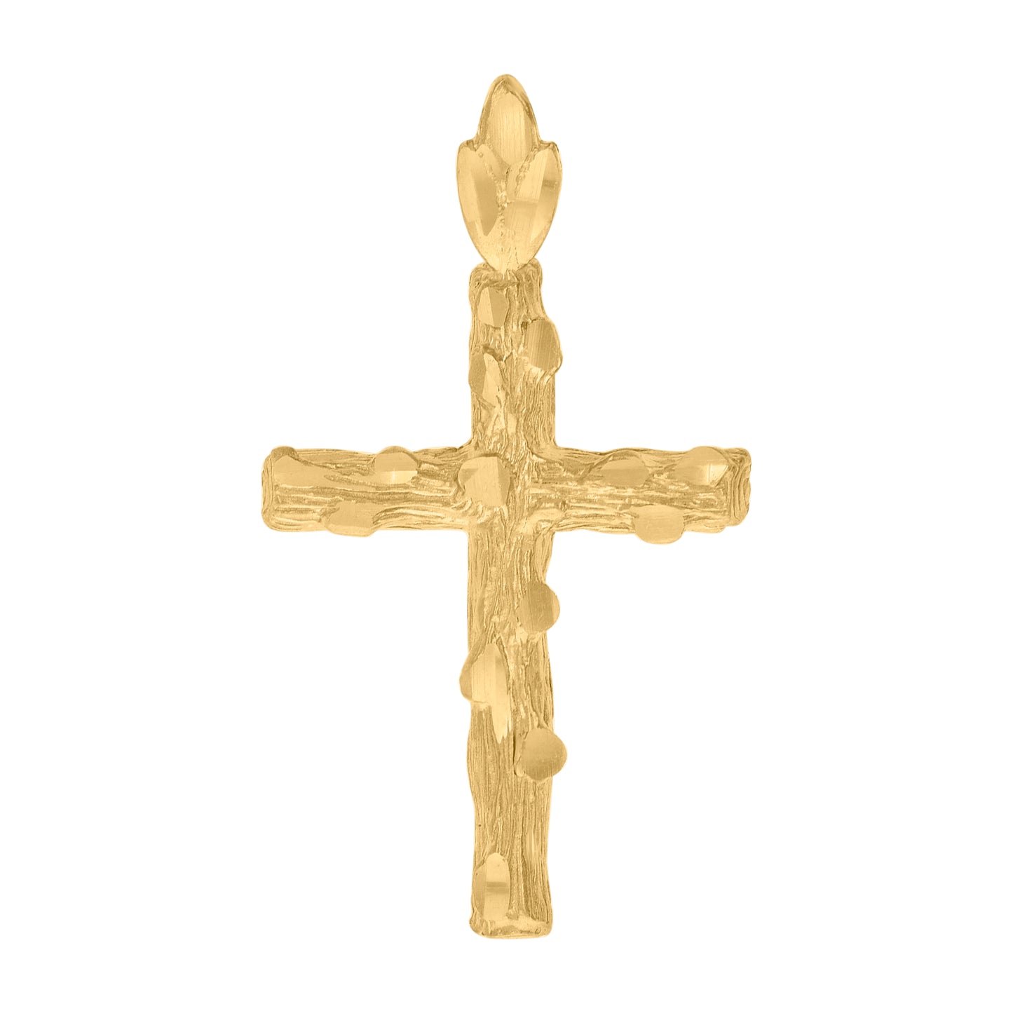 10kt Yellow Gold Womens Mens Unisex Cross Religious Charm Pendant