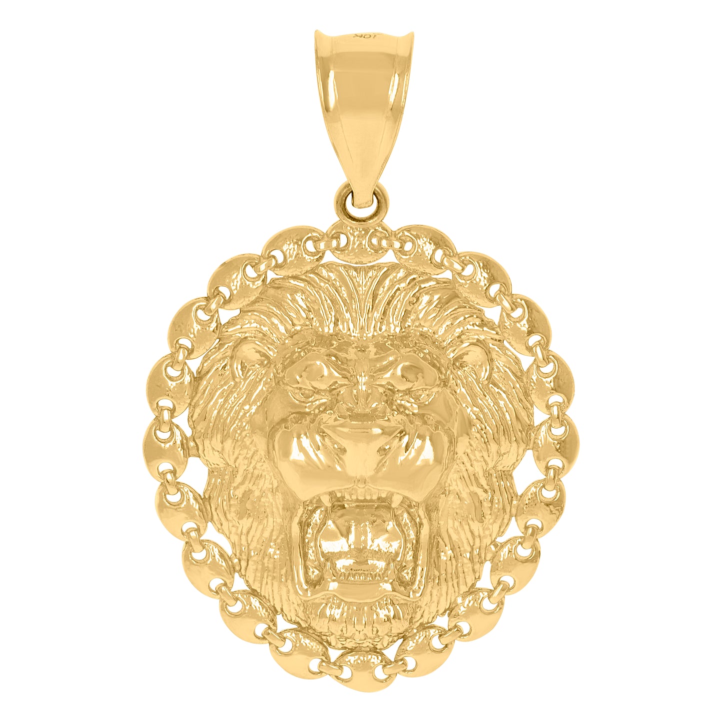 10k Yellow Gold Mens Cubic Zirconia Gun Charm Pendant