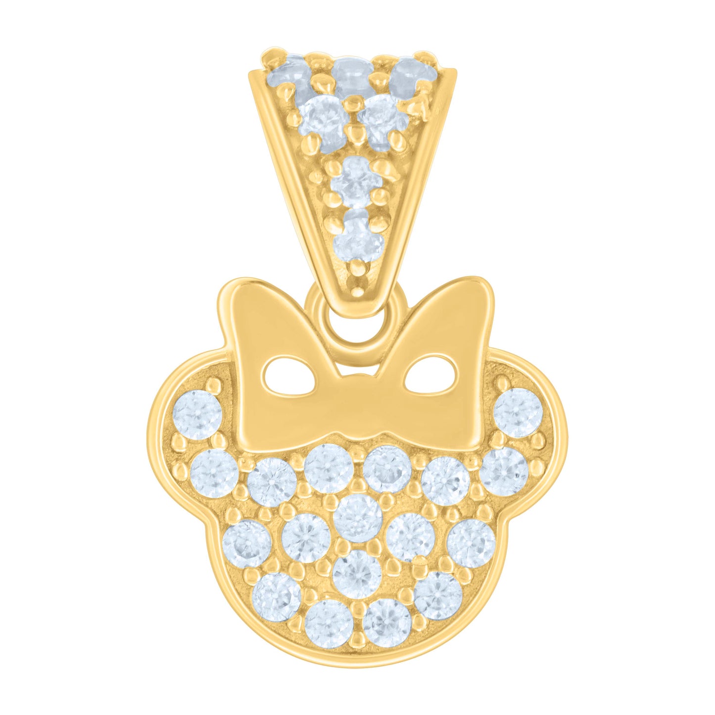 10k Yellow Gold Womens Cubic Zirconia Fashion Charm Pendant