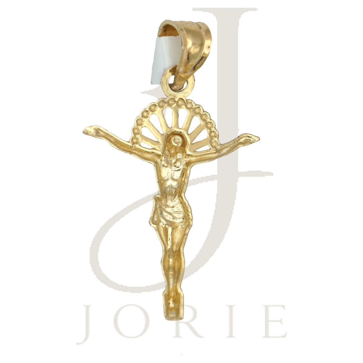 10k Yellow Gold Unisex Crucifix Religious Charm Pendant