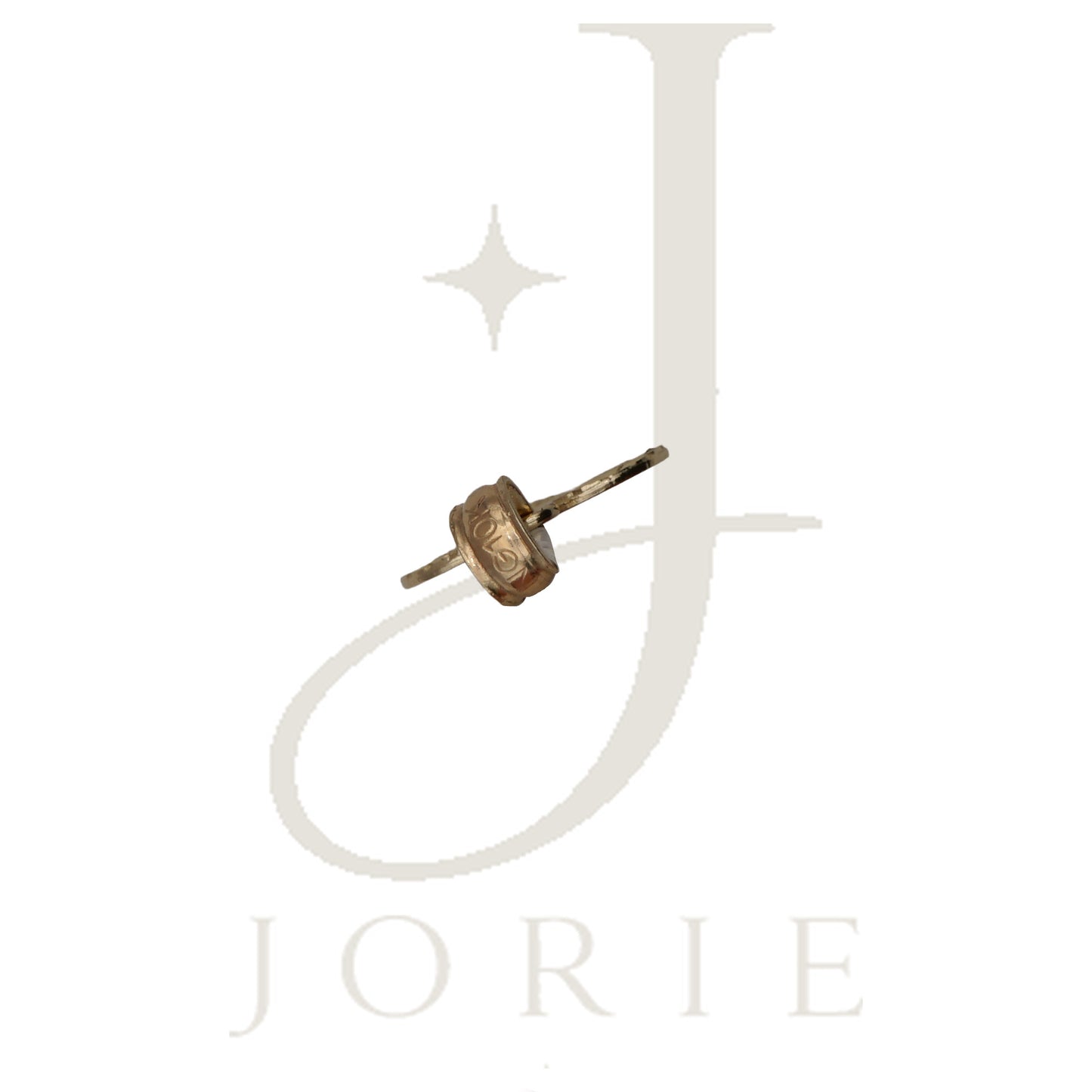 10k Yellow Gold Women Flower Heart Charm Pendant